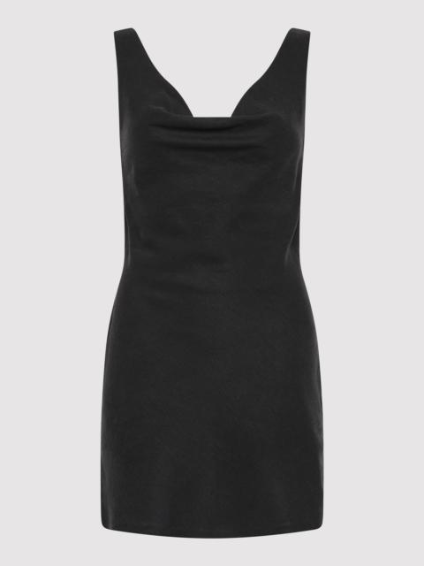 ST. AGNI Double Drape Mini Dress - Black