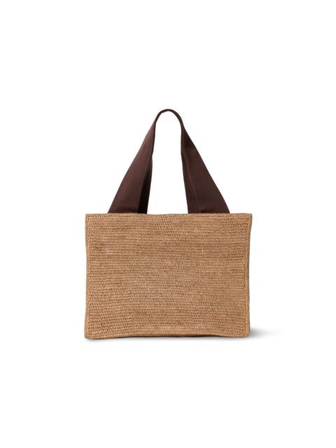 The Row Loretta Raffia Bag neutral