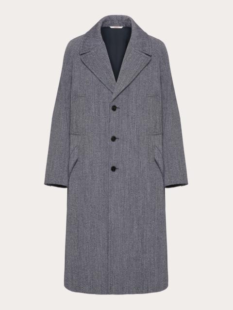 Valentino SINGLE-BREASTED WOOL COAT