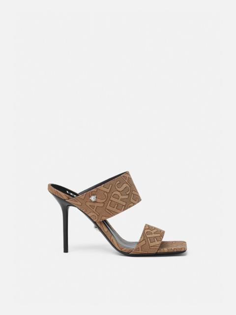 VERSACE Versace Allover High Heel Mules