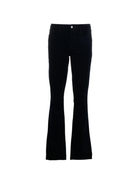 L'AGENCE Stevie mid-rise flared velvet trousers