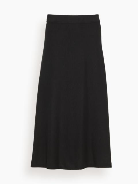 ROSETTA GETTY Flared Skirt in Black