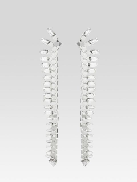 RETROFÊTE SNAKE SKIN CRYSTAL EARRINGS