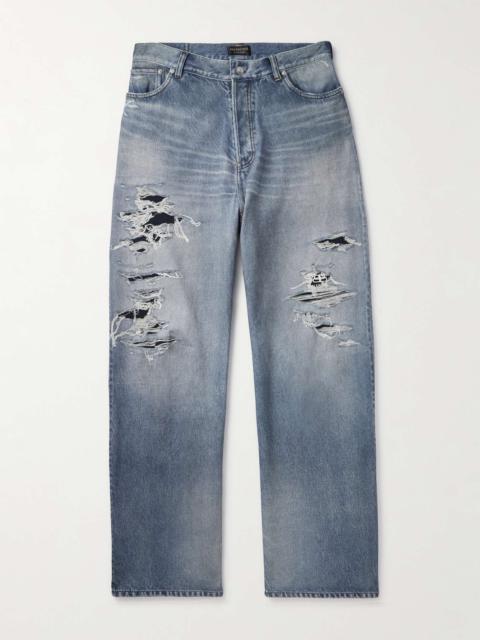 BALENCIAGA Trompe L'oeil Cotton-Molleton Trousers