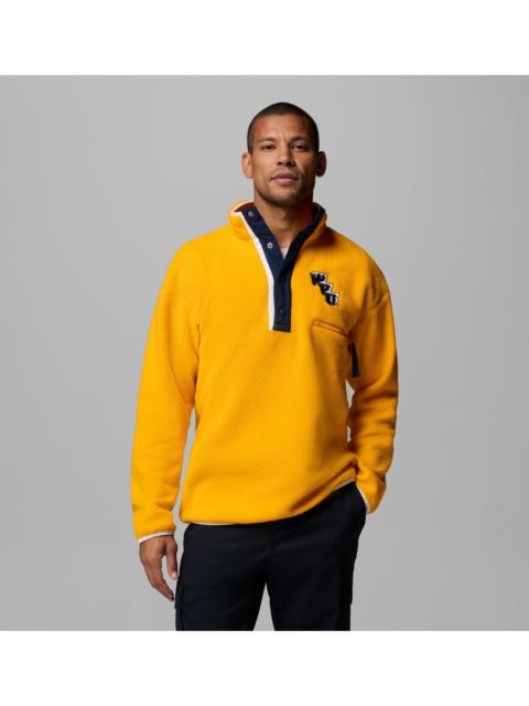 Columbia Men's Collegiate Helvetia Half Snap Fleece - West Virginia