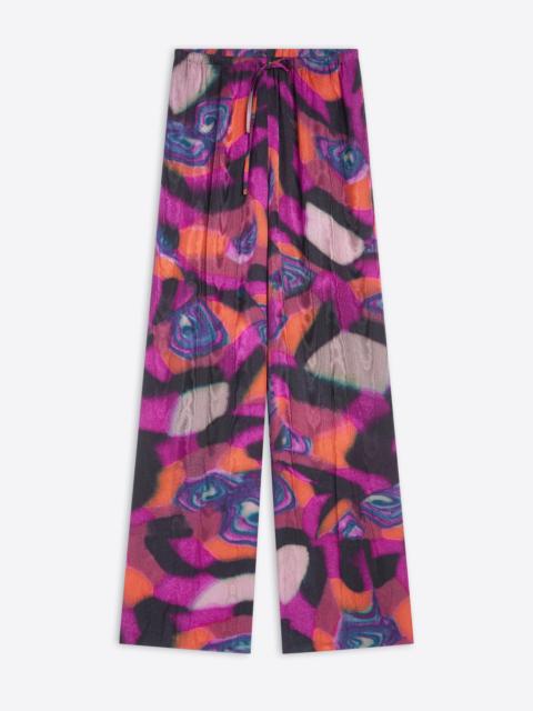 Dries Van Noten ELASTICATED MOIRÉ PANTS