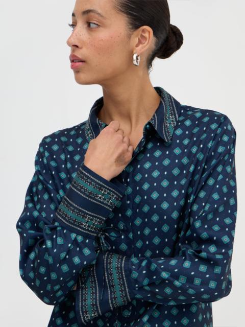 Hill House Home The Cannes Top - Juniper Foulard