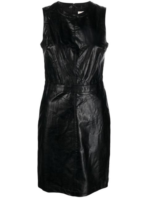 MICHAEL KORS faux leather mini dress