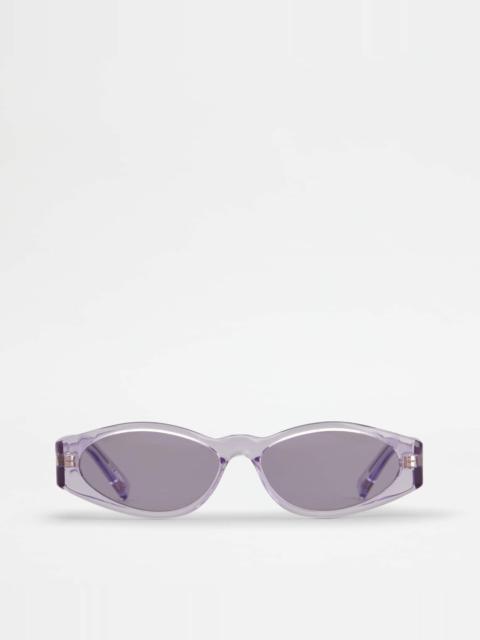 Tod's OVAL SUNGLASSES - VIOLET