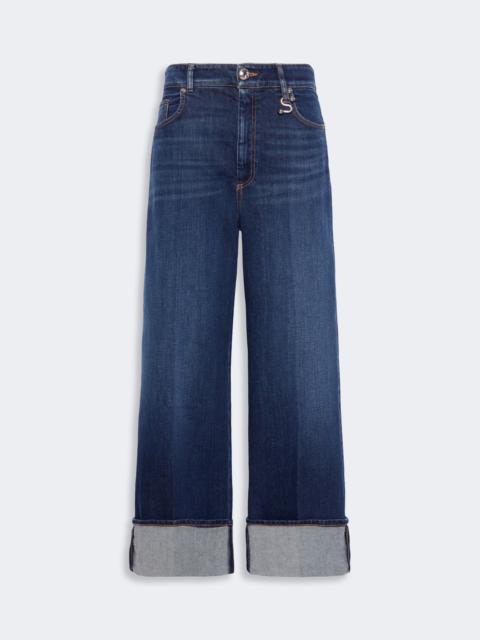 Sportmax UFO Low-rise cropped jeans - ULTRAMARINE