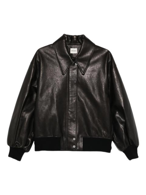 KHAITE Khaite Collared Leather Jacket