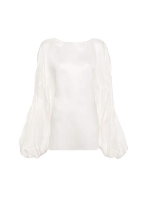 KHAITE The Quico silk blouse