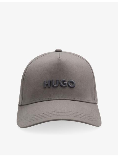 HUGO Logo-Embellished Cotton-Twill Baseball Cap