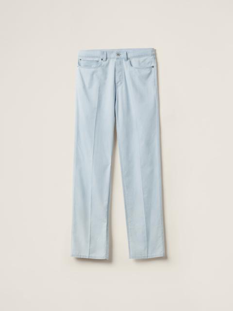 Miu Miu Five-pocket chambray denim jeans