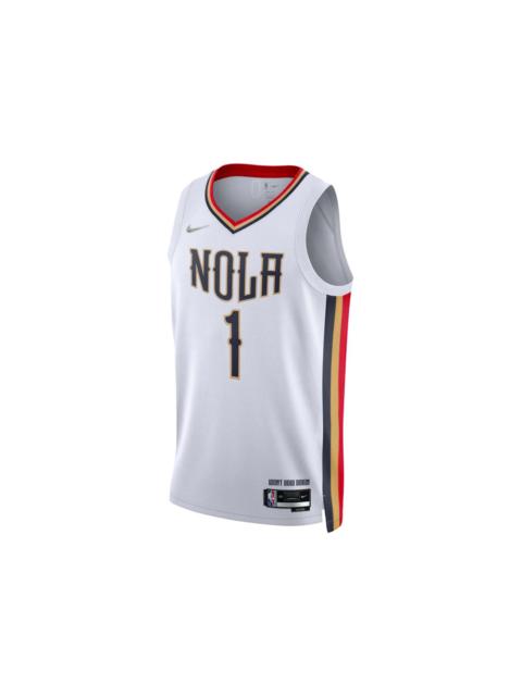 Nike Nike NBA New Orleans Pelicans Zion Williamson Jersey White