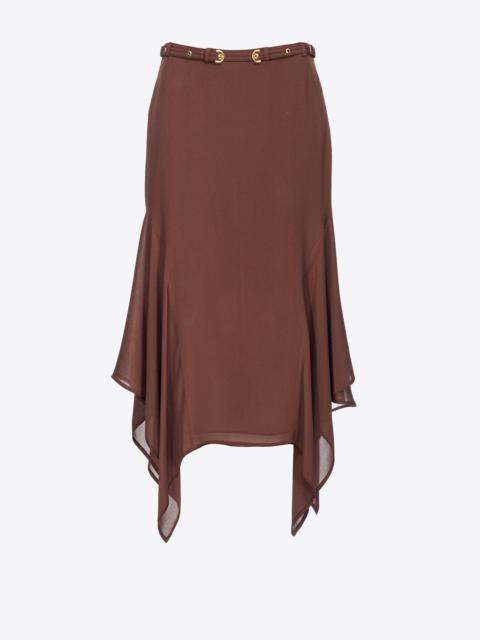 PINKO FLOWING SKIRT WITH STRAP