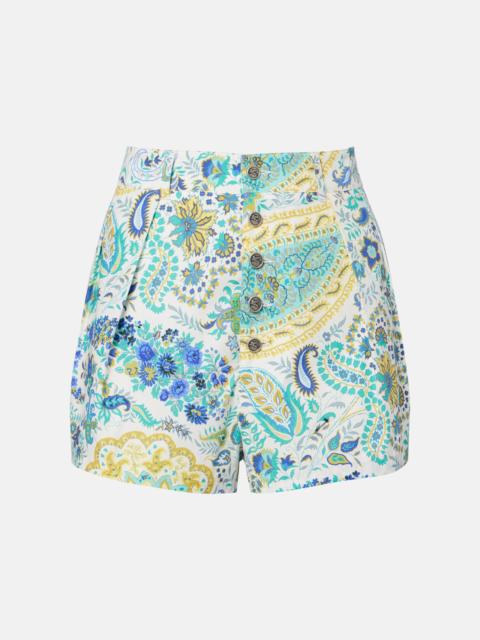 Etro Paisley cotton shorts