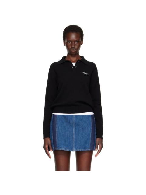 Givenchy Black Wool & Cashmere Polo