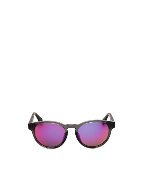 adidas round-frame mirror-lens sunglasses