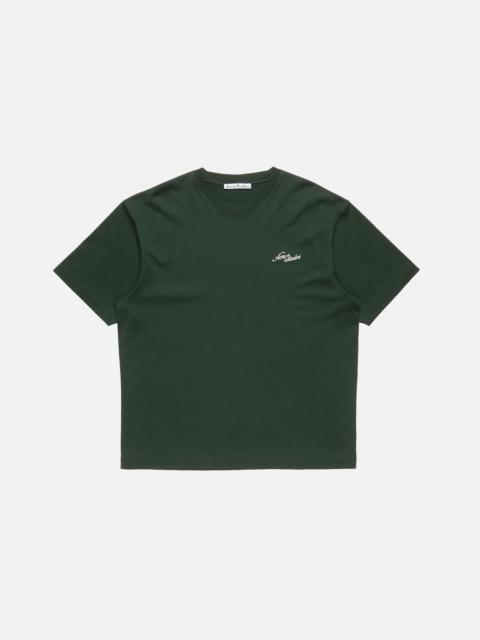 Acne Studios Jersey t-shirt with logo - Dark green