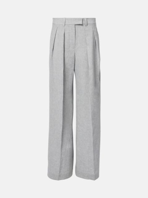 Brunello Cucinelli 금속 스레드 바지