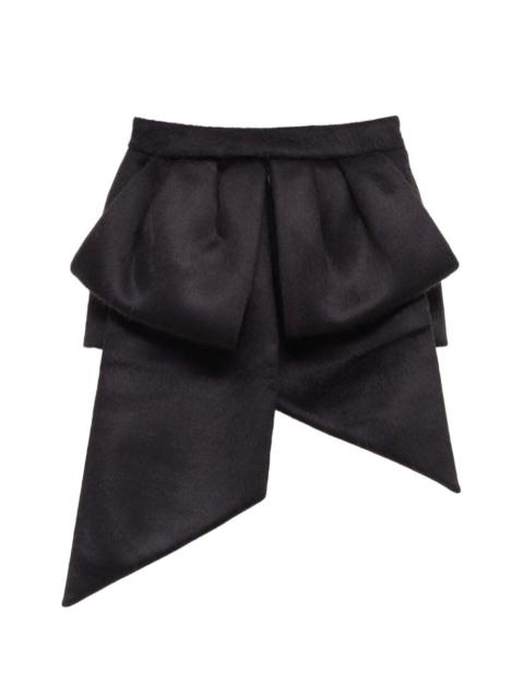 VAQUERA bow-detail asymmetric mini skirt