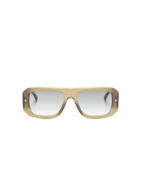 DSQUARED2 logo-print pilot-frame sunglasses