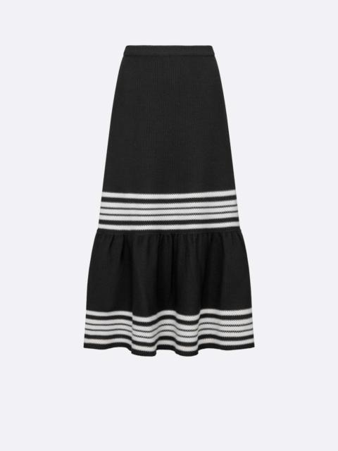 Dior Dior Marinière Mid-Length Skirt