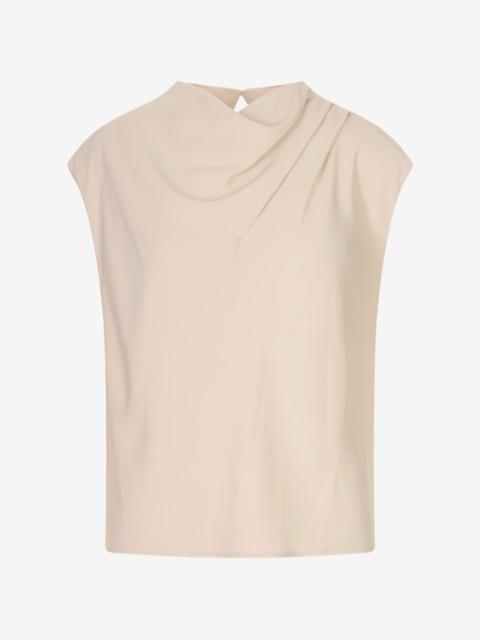 AGNONA draped sleeveless top