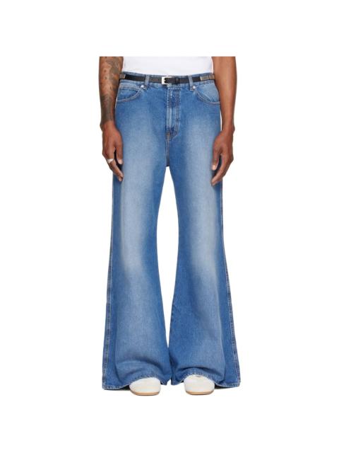 LU'U DAN Blue Denim Phat Jeans