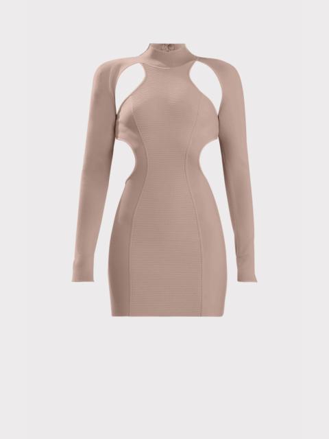 HERVE LEGER OTTOMAN MINI DRESS