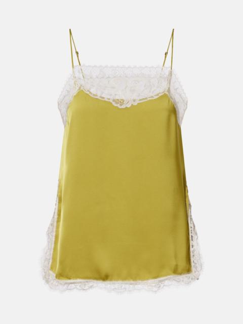FAITHFULL Hanna lace-trimmed satin camisole