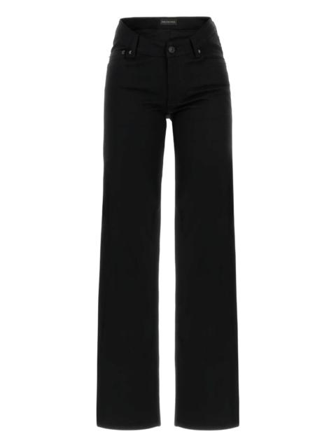 BALENCIAGA curved waist jeans