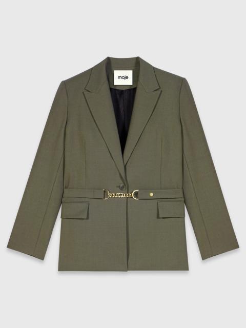 maje Single-breasted suit jacket