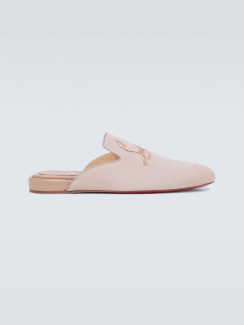 Christian Louboutin Exclusive to Mytheresa – Navy Coolito Flat mules