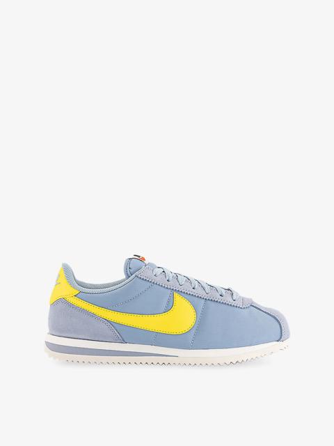 Cortez Woven and Suede Low-Top Trainers