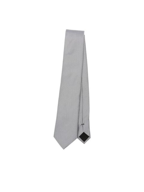 BOSS patterned silk-blend tie