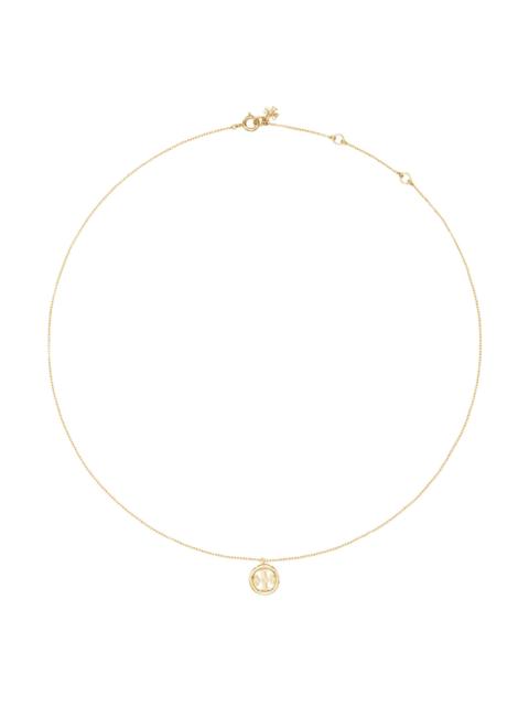 TORY BURCH Women's Miller 18K-Gold-Plated Logo Pendant Necklace - Gold