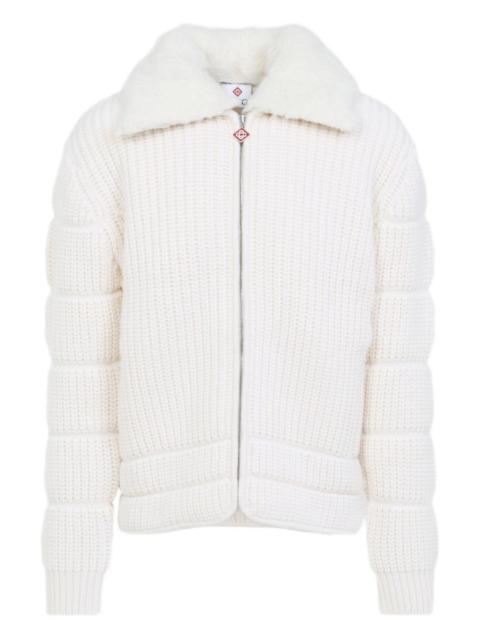 CASABLANCA ribbed-knit jacket