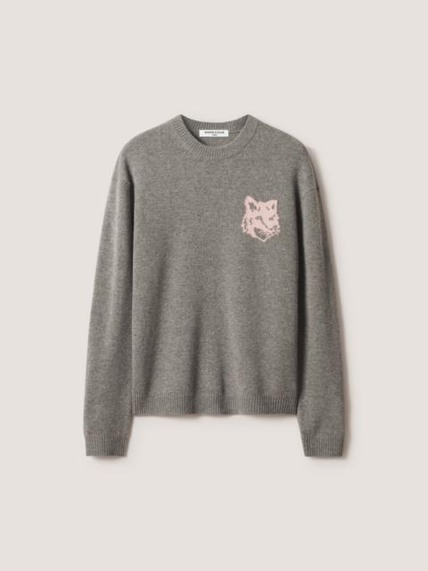 Maison Kitsuné FOX HEAD INTARSIA MERINO JUMPER