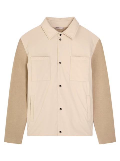 Herno Herno Knitted Cotton and Shell Overshirt