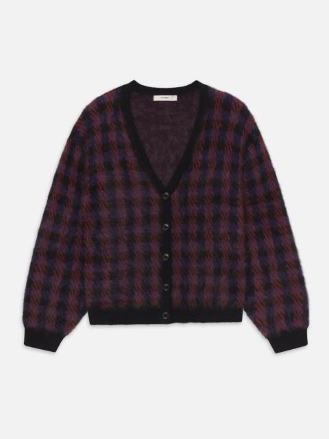 FRAME The Brushed Houndstooth Cardi