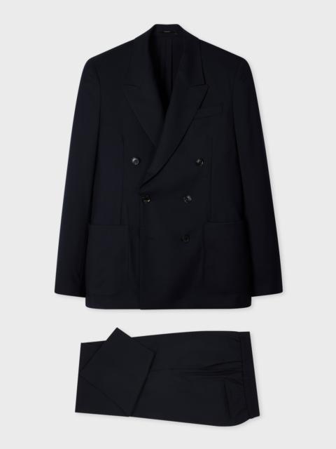 Paul Smith A Suit To Travel In - Navy Double-Breasted Wool Suit