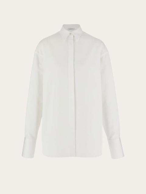 FERRAGAMO SASH COLLAR SHIRT