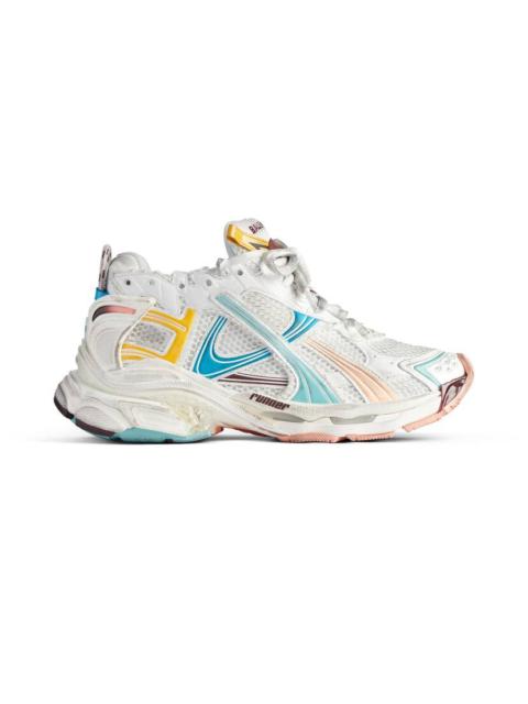 Women's Runner Sneaker  in White/yellow/pink/blue