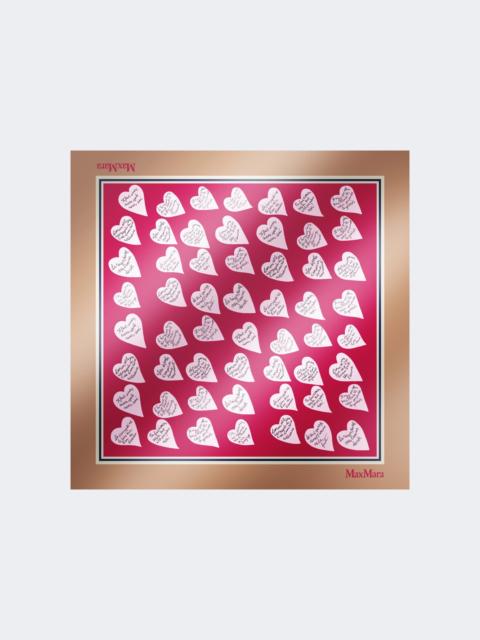 Max Mara Printed silk scarf - BEIGE