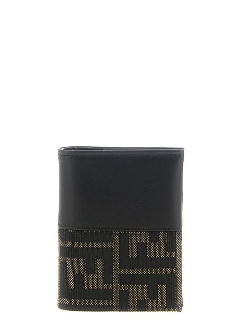 FENDI Bicolor FF Jacquard Card Holder
