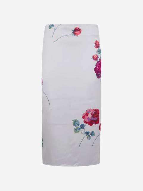 N°21 floral-print midi skirt