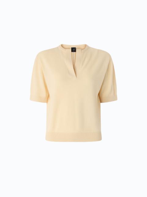 PINKO V-NECK SWEATER IN WOOL AND CASHMERE
