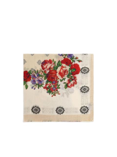 Moschino floral-print scarf